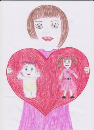 Сердце матери плакат