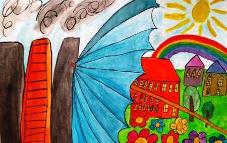 Детский рисунок на экологическую тему