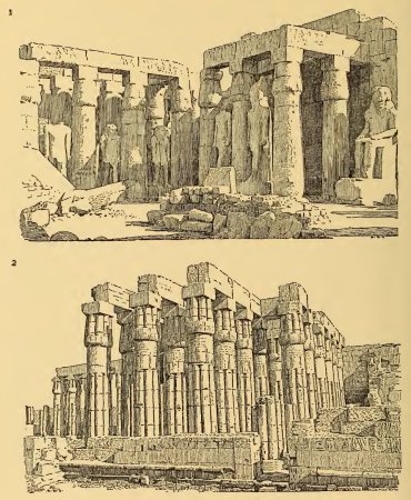 Древний Египет архитектура реконструкция храм