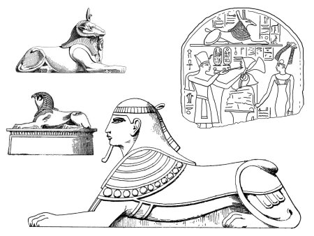 Изображение сфинкса в древнем Египте