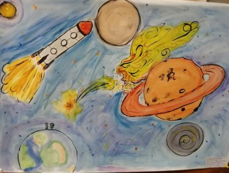 Рисунок на тему космос