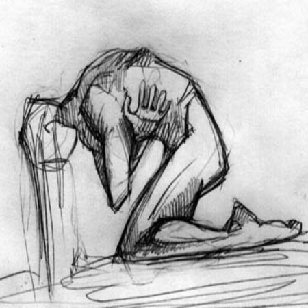 Печаль рисунок