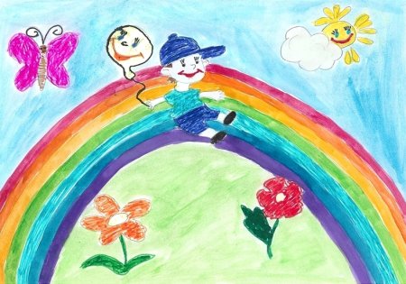 Рисунок на тему детство