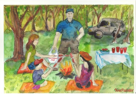 Раскраска поход