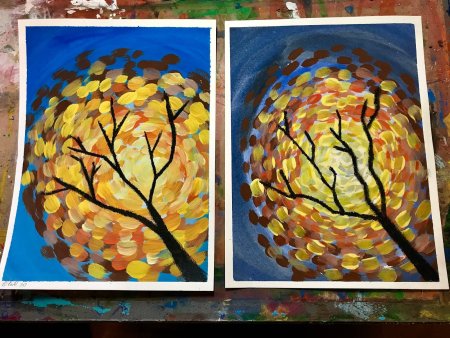 Интересное рисование для детей осеннее