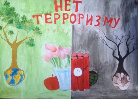 Рисунок на тему терроризм