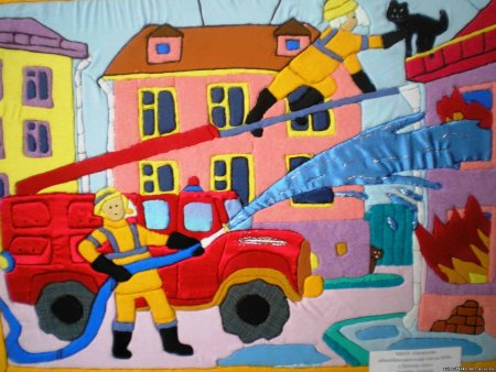 Аппликация к Дню пожарника