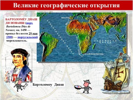 Великие географические открытия Диаш