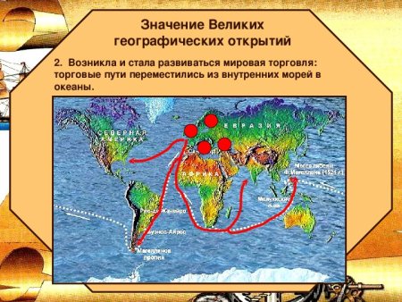Значение великих географических открытий