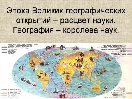 Эпоха великих географических открытий это период