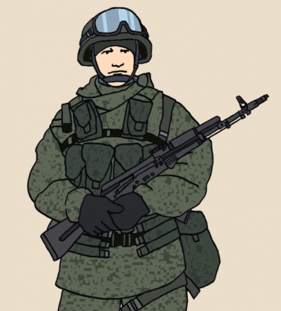 Рисунок солдата на 9 мая