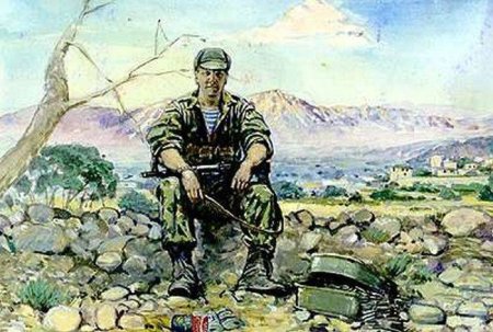 Рисунок русский солдат Миротворец