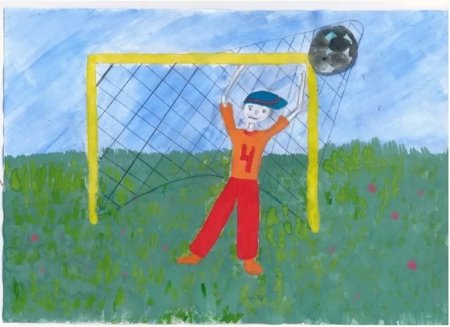 Рисунок на спортивную тему