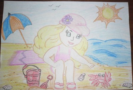 Рисунок моё счастливое детство для девочек