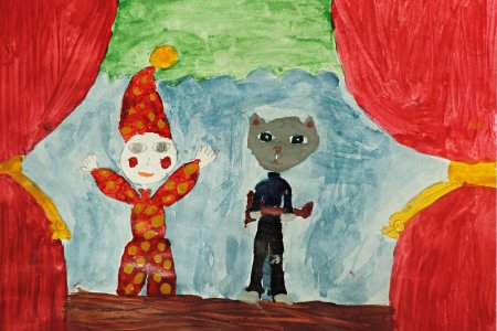 Рисование театр подготовительная группа