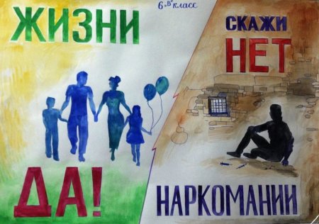 Плакат скажи наркотикам нет