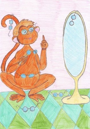 Зеркало и очки басня Крылова