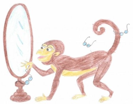 Крылов мартышка и очки иллюстрации