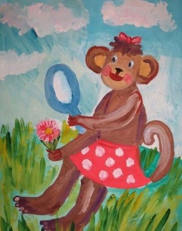 Басня мартышка и зеркало зеркало и обезьяна