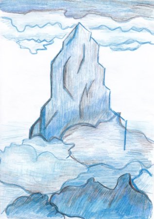 Иллюстрация к стихотворению Лермонтова Утес