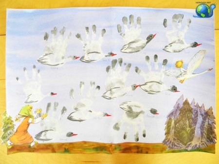 Рисование в подготовительной группе птицы улетают
