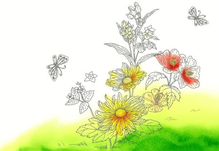 Цветы рисунок