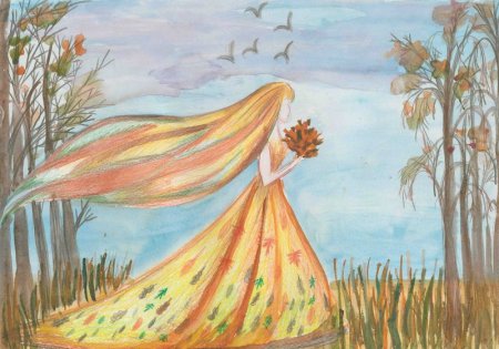 Рисунок на осеннюю тему