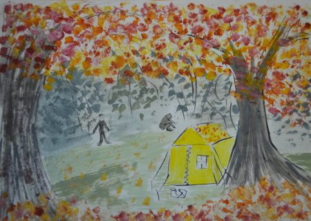 Рисунок на тему осень