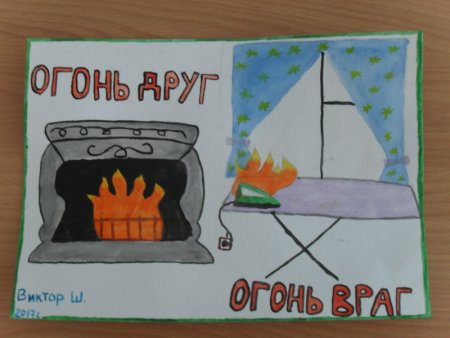 Рисунок на тему огонь