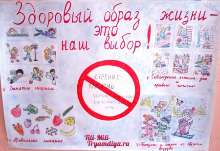 Плакат на тему здоровый образ жизни