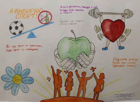 Рисунок на тему здоровый образ жизни 1 класс
