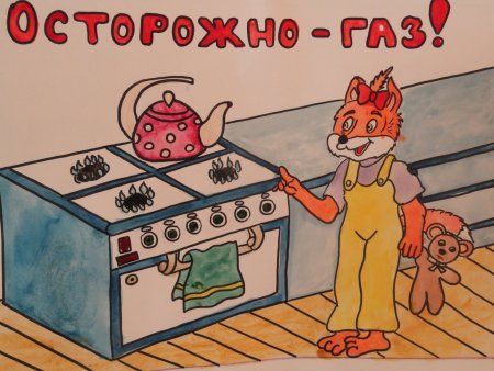 Безопасное пользование газом в быту рисунки