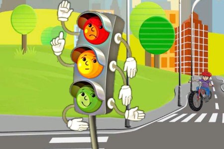 Дорога со светофором для детей