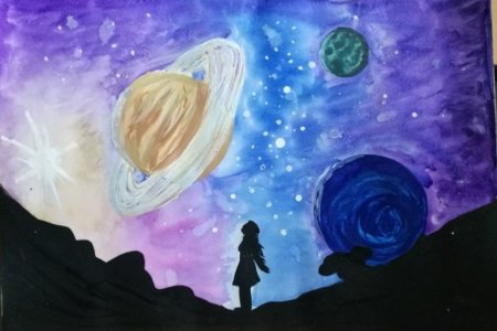 Космос рисунок
