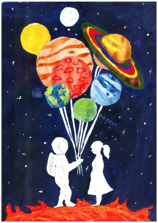Рисунок на тему космос