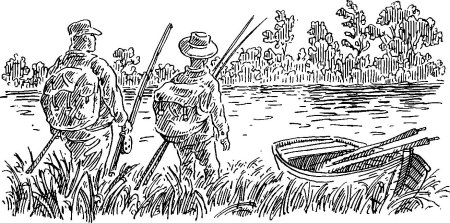 Тихое утро иллюстрации