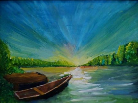 Тихое утро арт