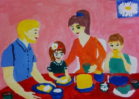 Рисунок на тему моя семья