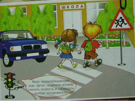 Рисунок на тему дорожные знаки