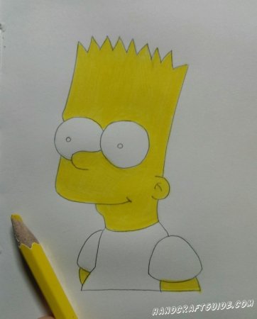 Барт симпсон порисовать