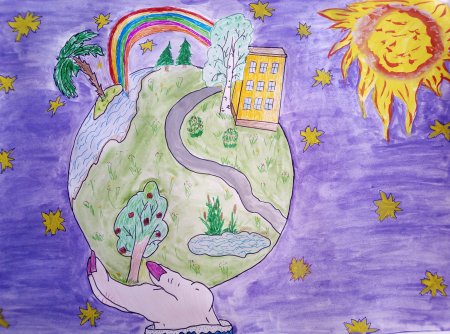 Планета будущего рисунок