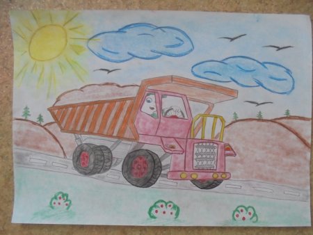 Рисунок профессия водитель