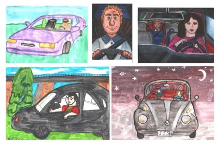 Рисунок моя мама водитель на конкурс