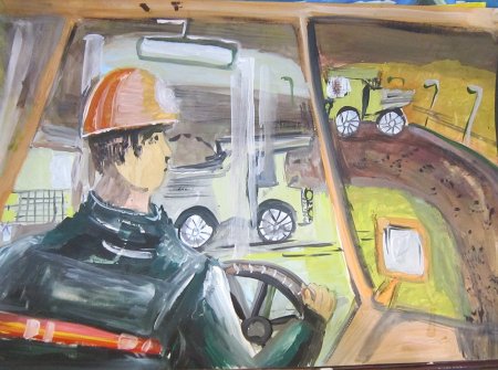 Рисование водитель в рисунках детей