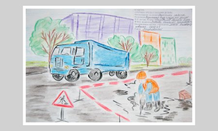 Грузовик детский рисунок