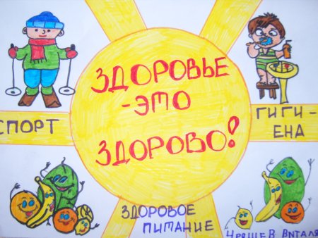 Плакат здоровый образ жизни