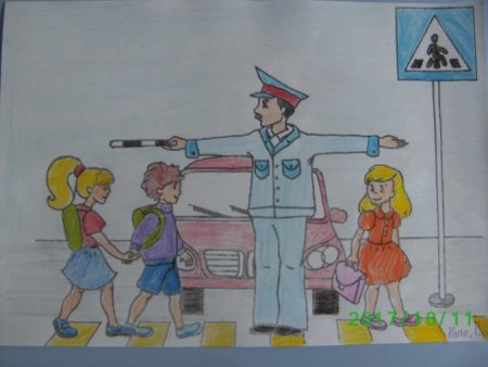 Рисунок на тему ПДД