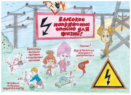 Плакаты по электробезопасности для детей