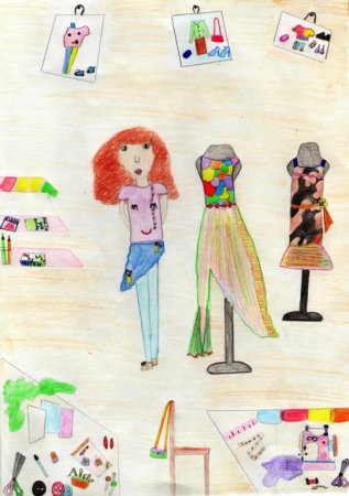 Дизайнер одежды рисунок профессии