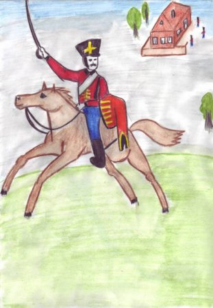 Война 1812 года Бородинское сражение рисунок